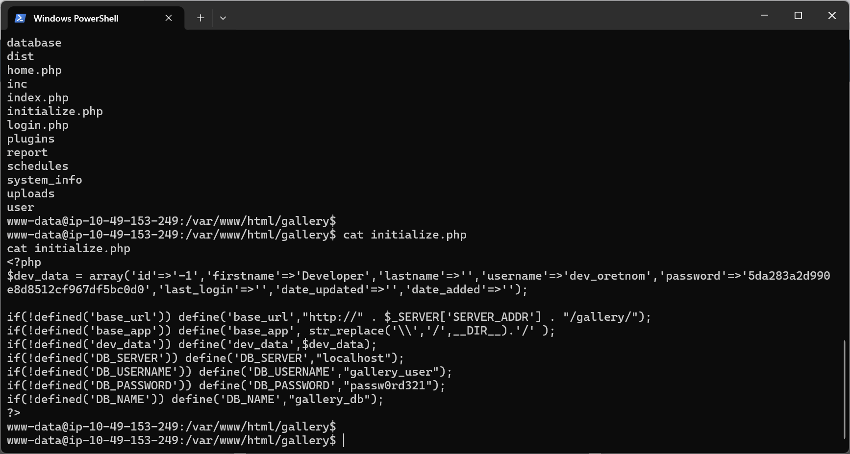 Isi file Initialize.php